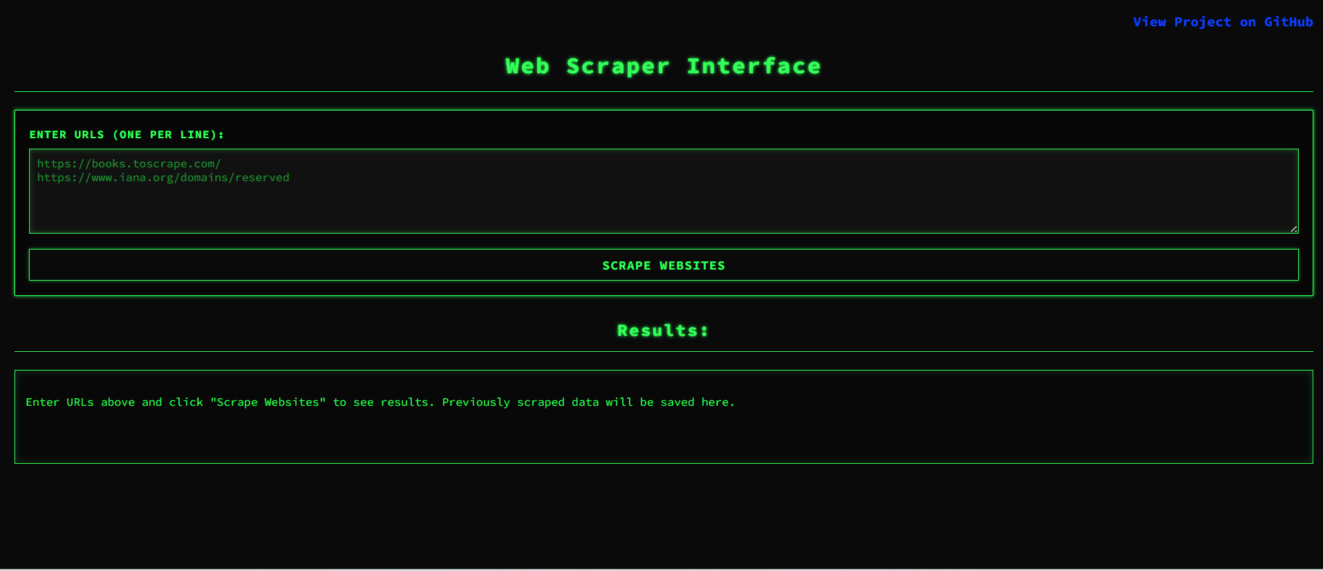 Web Scrapper Preview